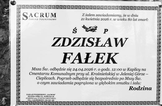Zmarł Zdzisław Fałek