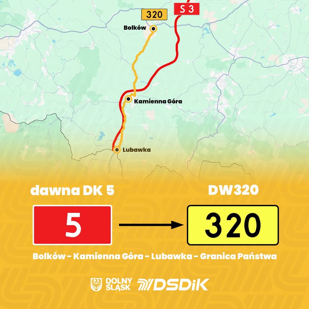 Zmiany dla kierowców: nowe numery i przebiegi dróg