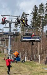 Ćwiczyli ewakuacje z wieży Sky Walk