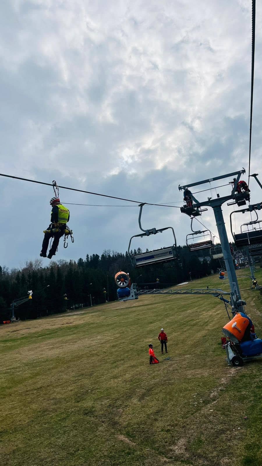 Ćwiczyli ewakuacje z wieży Sky Walk