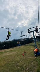 Ćwiczyli ewakuacje z wieży Sky Walk
