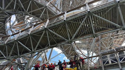Ćwiczyli ewakuacje z wieży Sky Walk