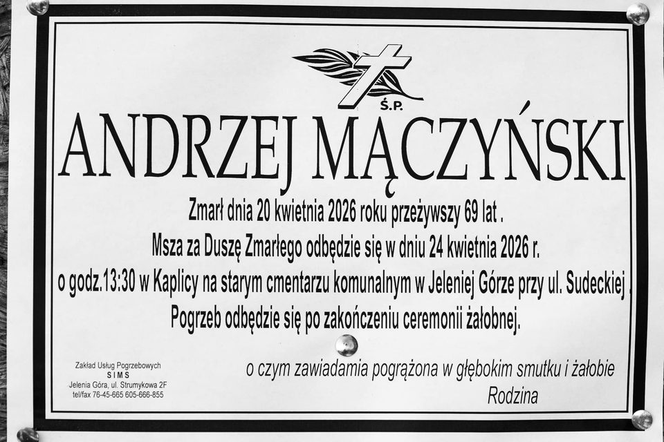 Zmarł Andrzej Mączyński