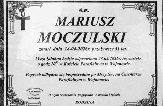 Zmarł Mariusz Moczulski