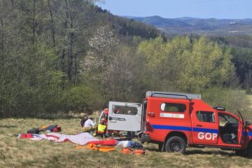 Wypadek paralotniarza na Górze Szybowcowej