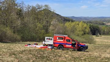 Wypadek paralotniarza na Górze Szybowcowej