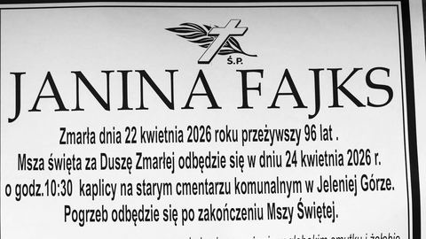 Zmarła Janina Fajks