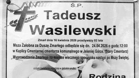 Zmarł Tadeusz Wasilewski