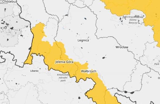Uwaga, ostrzeżenie dla Jeleniej Góry i regionu