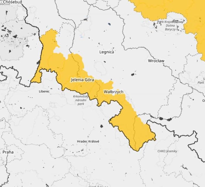 Uwaga, ostrzeżenie dla Jeleniej Góry i regionu
