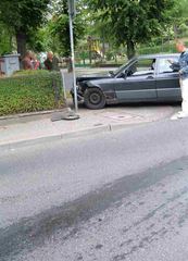 Przydzwonili na skrzyżowaniu