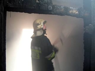 O włos od tragedii w ogniu