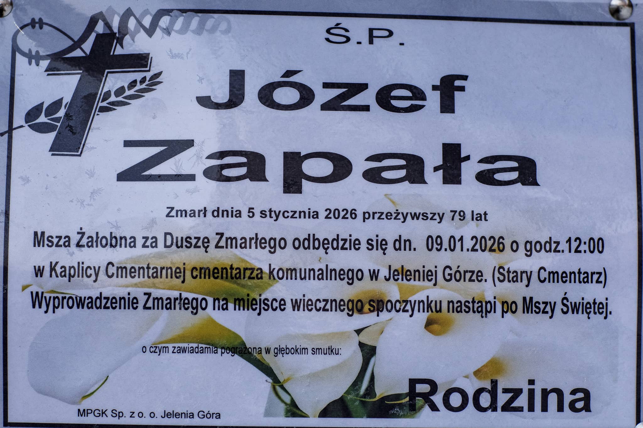 Zmarł Józef Zapała