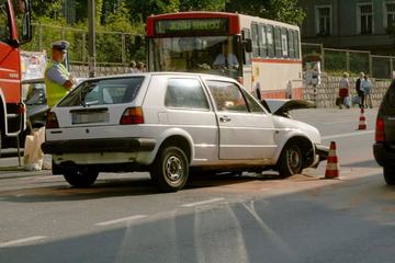 Wypadkowa strefa na ulicy Wolności