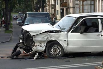 Wypadkowa strefa na ulicy Wolności