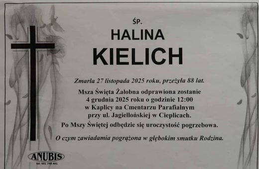 Zmarła Halina Kielich