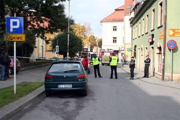 Blokada traktu przez bombowy alarm