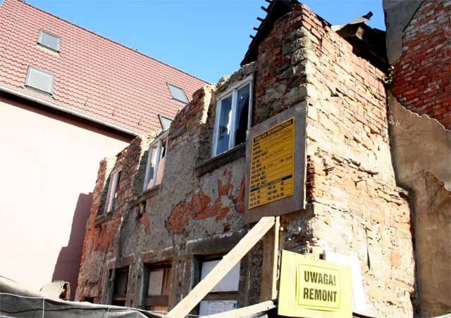 Runęła ruina przy ul. Sobieskiego