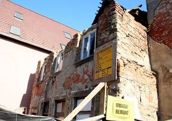 Runęła ruina przy ul. Sobieskiego