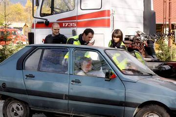 Pościg i kraksa w ramach ćwiczeń