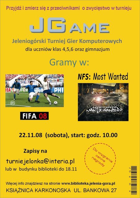 JGame – Jeleniogórski Turniej Gier Komputerowych