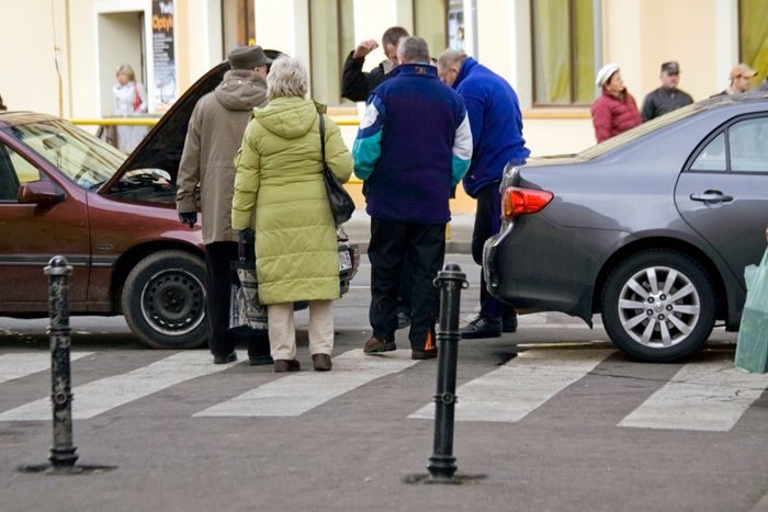 Wjechał w tył toyoty przez nieuwagę