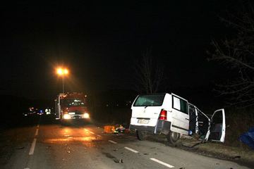 Groźna czołówka na obwodnicy Kowar – pechowy poniedziałek