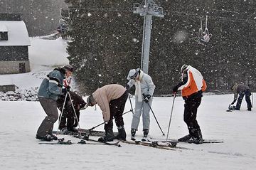 Śnieżny szał w czeskich Karkonoszach