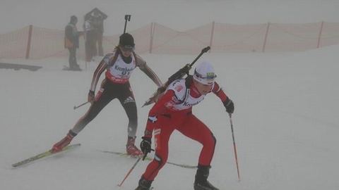 Agnieszka Grzybek podczas zawodów Pucharu Świata w Hochwilzen (Austria)