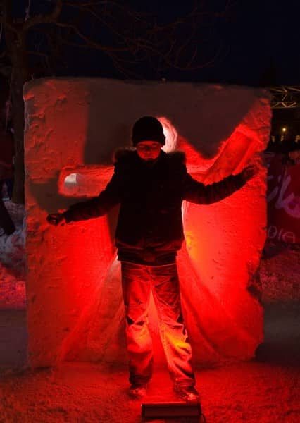 W Śniegolepach górą swoi i snowboardzista
