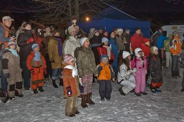 W Śniegolepach górą swoi i snowboardzista