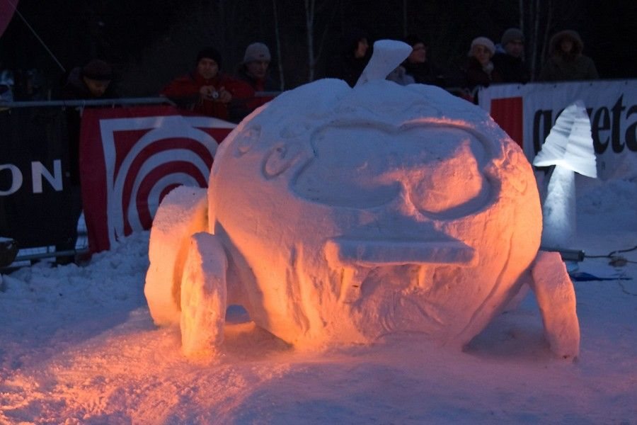 W Śniegolepach górą swoi i snowboardzista