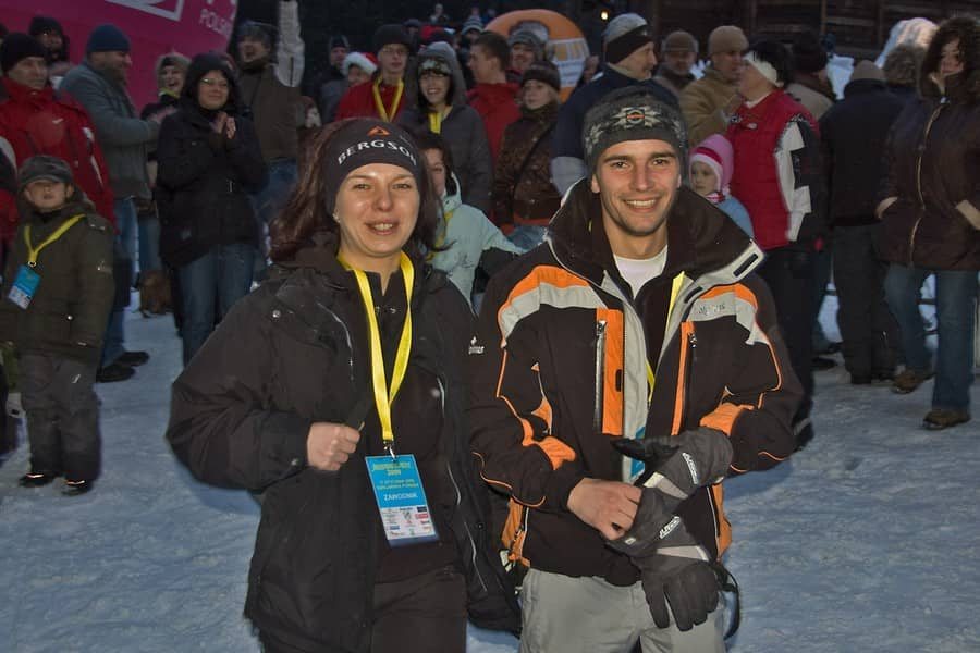 W Śniegolepach górą swoi i snowboardzista