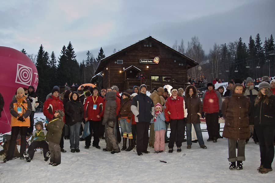 W Śniegolepach górą swoi i snowboardzista