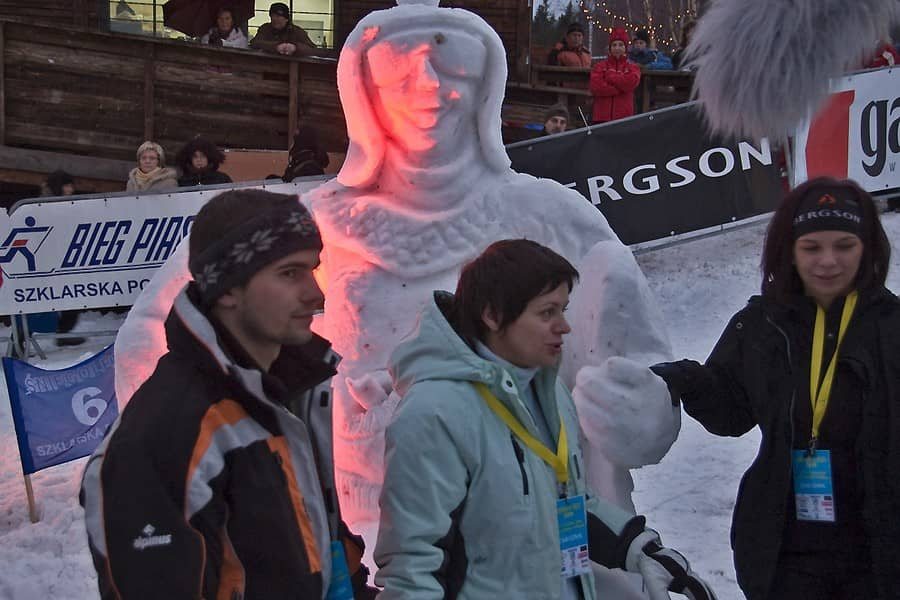 W Śniegolepach górą swoi i snowboardzista