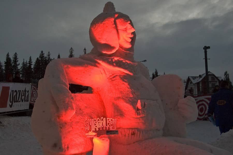 W Śniegolepach górą swoi i snowboardzista