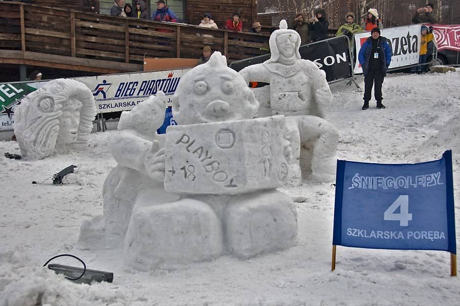 W Śniegolepach górą swoi i snowboardzista