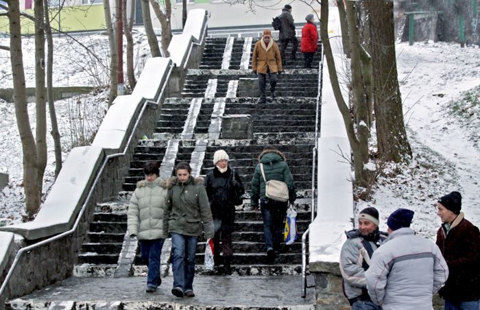 Chodniki jak lodowiska