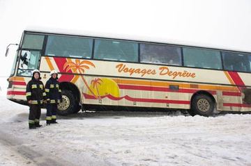 Przez łyse opony autobusem do rowu