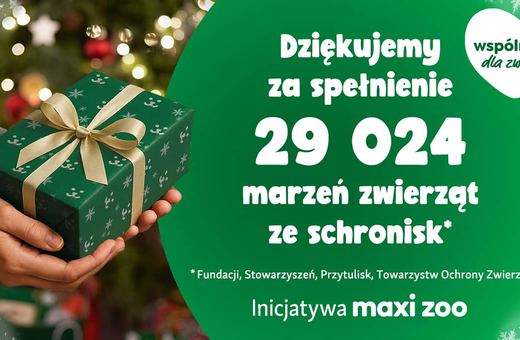 29 tysięcy prezentów dla zwierząt – Maxi Zoo podsumowuje świąteczną akcję