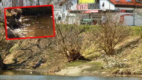 Staw jak wysypisko śmieci
