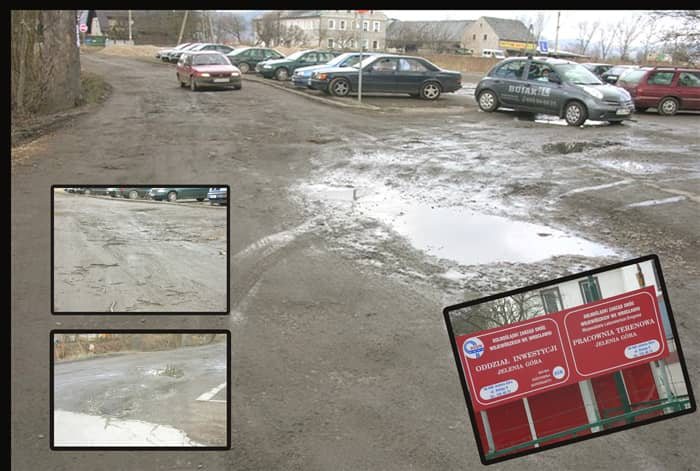Przed WORD jest bagno, będzie wzorowy parking