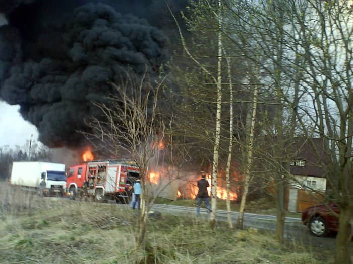 Dramatyczne sceny pod Śnieżką – płonęło składowisko