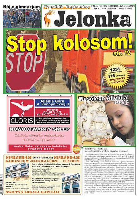 Tygodnik Jelonka.com od poniedziałku w kioskach