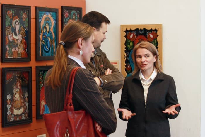 Matki Boskie na szkle wymalowane