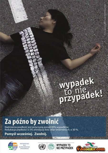 Wypadek to nie przypadek – szokująca kampania plakatowa