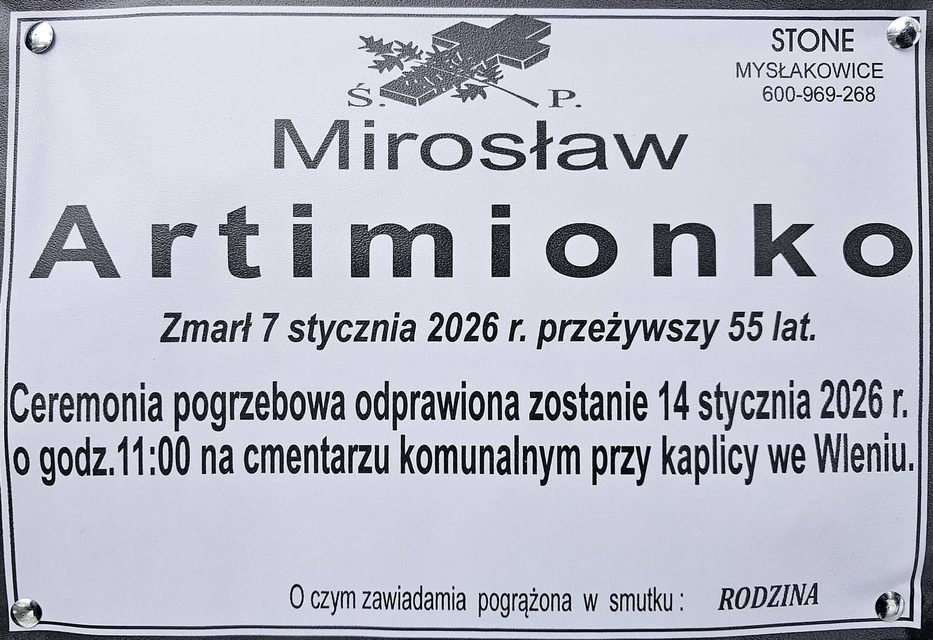 Zmarł Mirosław Artimionko