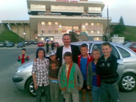 Orliki Chojnika na stadionie Dialog Arena w Lubinie