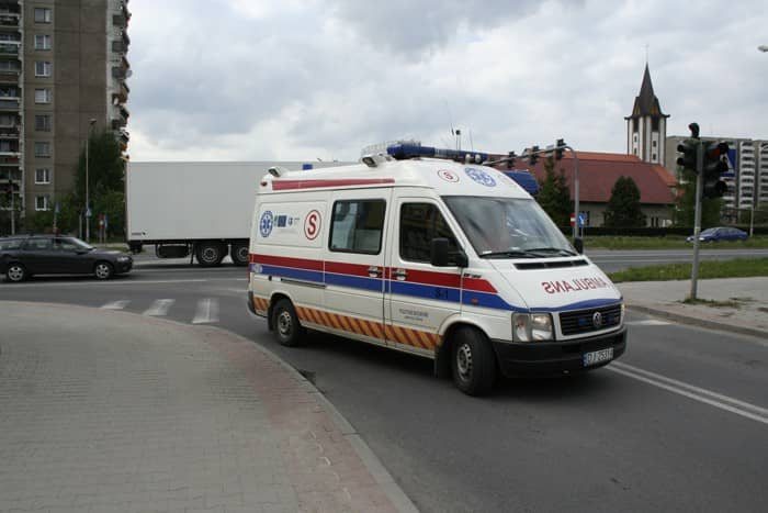 Tir wjechał w tył opla vectry