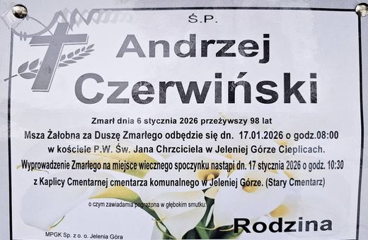 Zmarł Andrzej Czerwiński